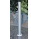 DELUXE SMOKERS POST IN GROUND MOUNT THICK GAUGE WITH WHITE FINISH